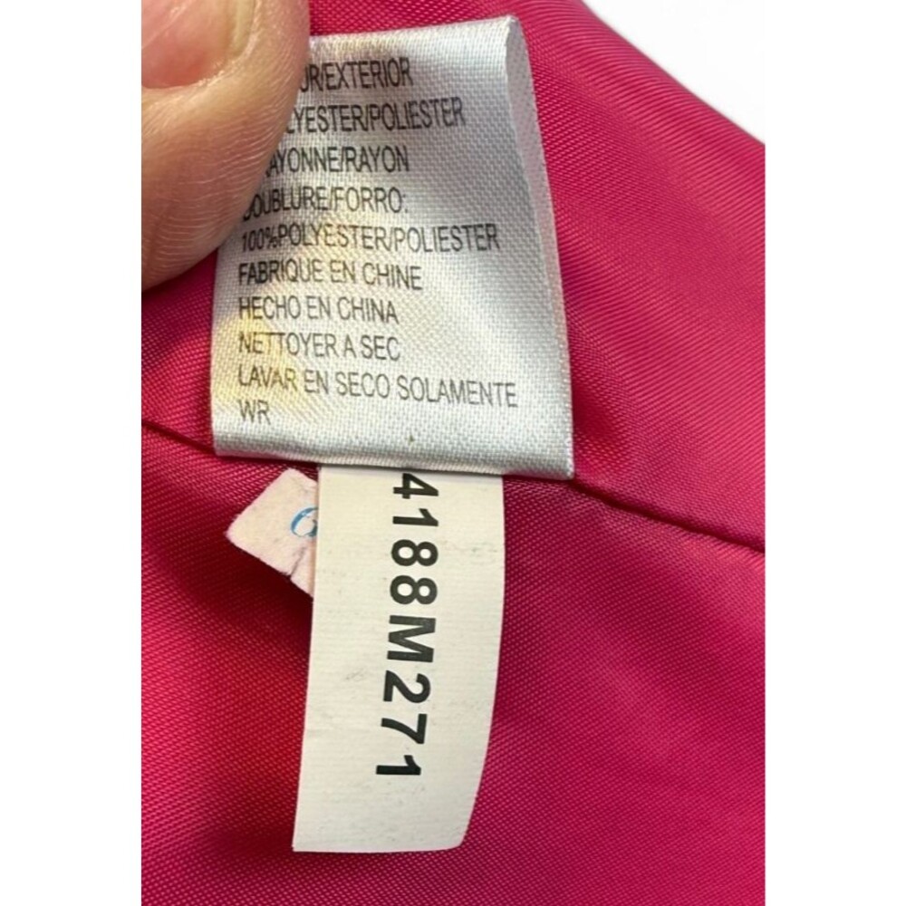 Tahari Arthur S. Levine Pink Textured Blazer Jacket Size 6 Bubblegum Career - Picture 9 of 9